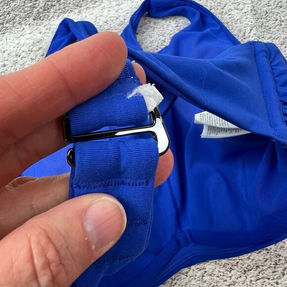 Athleta Maldives Bikini Top Royal Blue Size 34B/C Women's Swimwear - Picture 5 of 7